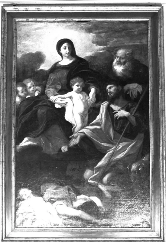 Madonna con Bambino, Sant'Antonio Abate e San Rocco che intercede per gli appestati - Roma